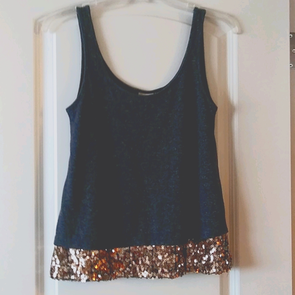 Sequin tank top small